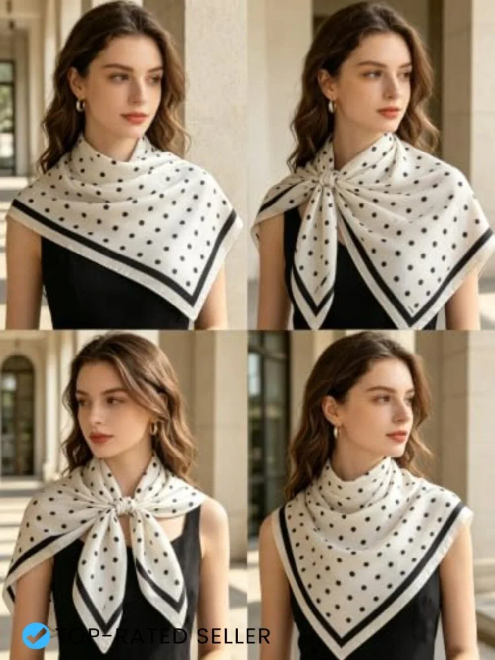 XL Extra Large Square Scarf Silk Feeling Fashion Wrap Head Scarf Shawl